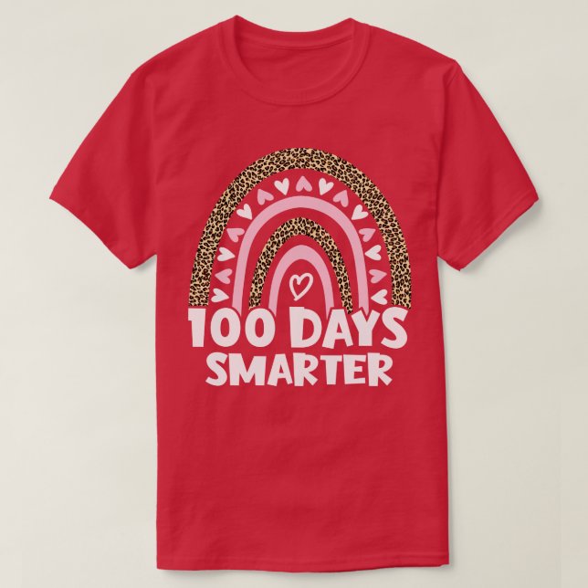 Camiseta 100 días más inteligentes, 100 días felices del ar (Diseño del anverso)