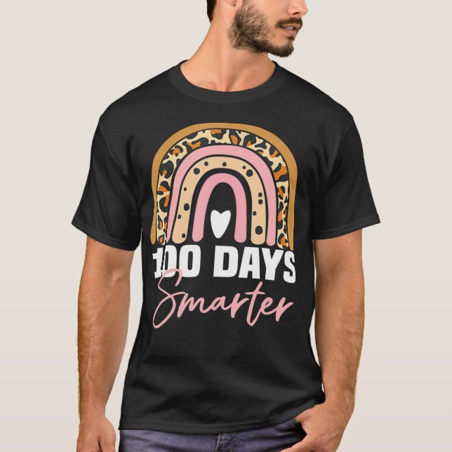 Camiseta 100 días más inteligentes, 100 días felices del ar (Anverso)