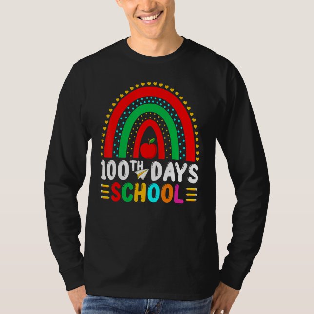 Camiseta 100 días más inteligentes, 100 días felices del ar (Anverso)
