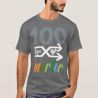 Camiseta 100 días más inteligentes, 100 días felices del ar