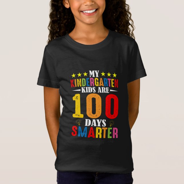 Camiseta 100 días más inteligentes, 100 días más inteligent (Anverso)