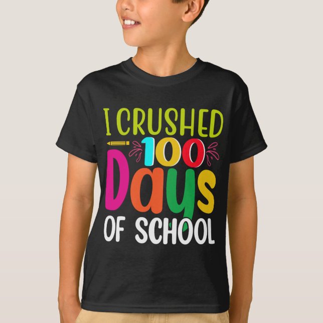 Camiseta 100 días más inteligentes, 100 días más inteligent (Anverso)