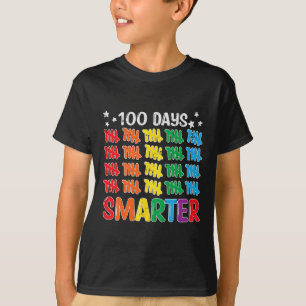 Camiseta 100 días más inteligentes 100 días para los niños 