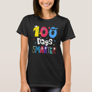 Camiseta 100 días más inteligentes ABC aprendiendo Chicas m