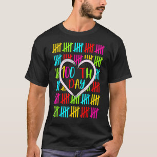 Camiseta 100 Días Más Inteligentes Contando Tally Marca El 