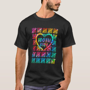 Camiseta 100 Días Más Inteligentes Contando Tally Marca El