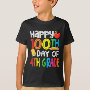 Camiseta 100 días más inteligentes cuarto curso 100° día de