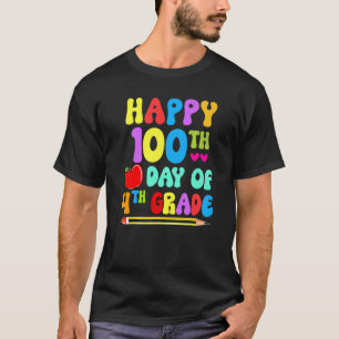 Camiseta 100 días más inteligentes cuarto curso 100° día de