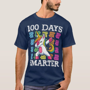 Camiseta 100 Días Más Inteligentes Dabbing Unicorn , Dab Ki