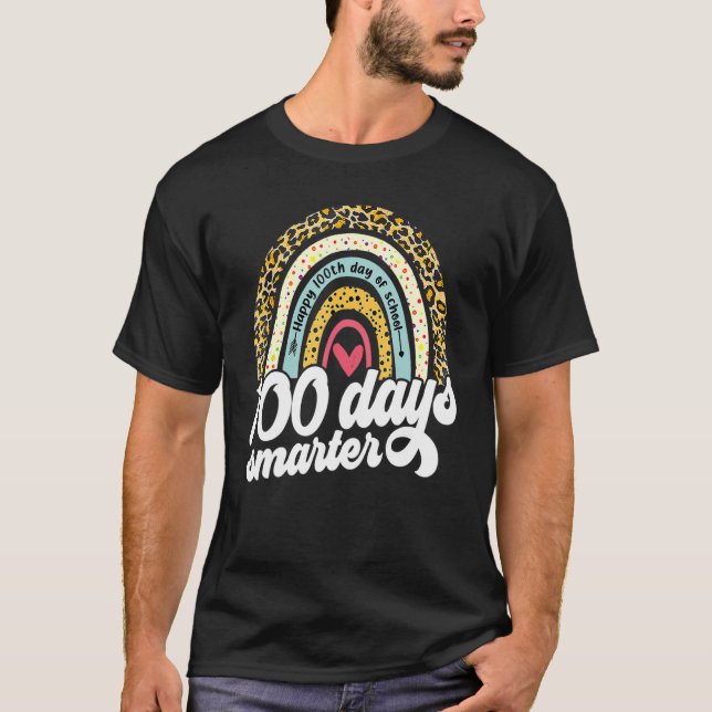 Camiseta 100 días más inteligentes de enseñanza en el arco  (Anverso)