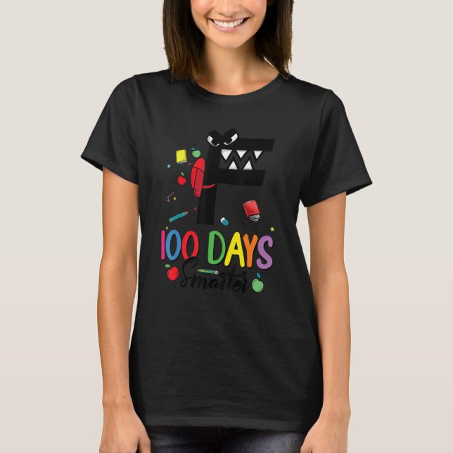 Camiseta 100 días más inteligentes de la vida de los alfabe (Anverso)