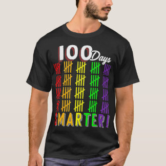 Camiseta 100 días más inteligentes de recuento de Hash marc