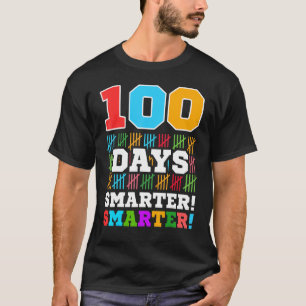 Camiseta 100 días más inteligentes de recuento de Hash Marc