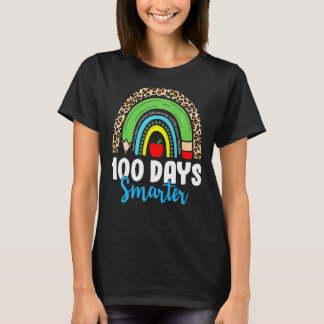 Camiseta 100 días más inteligentes del arco iris feliz 100 