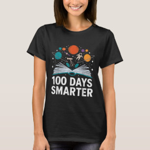 Camiseta 100 días más inteligentes espacio astronauta 100 d