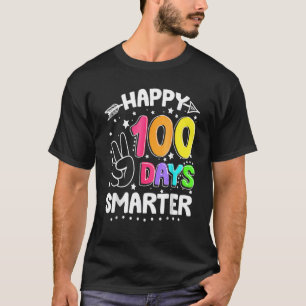 Camiseta 100 días más inteligentes, feliz 100 días de Rótul
