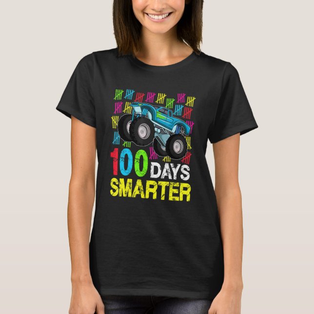 Camiseta 100 días más inteligentes, mejor alumno de 100 día (Anverso)