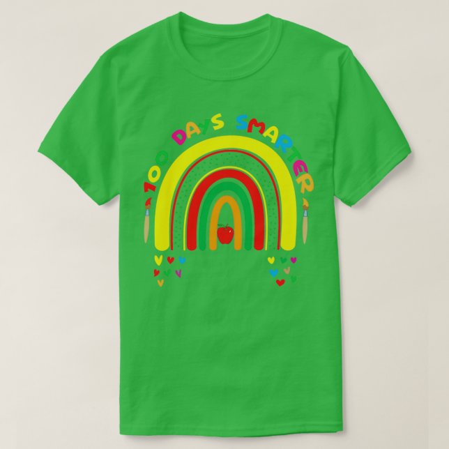 Camiseta 100 días más inteligentes niño de jardín de infant (Diseño del anverso)
