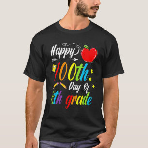 Camiseta 100 días más inteligentes octavo grado 100º día de