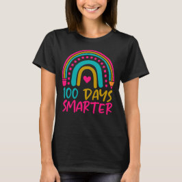 Camiseta 100 días más inteligentes para el profesor escolar
