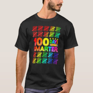 Camiseta 100 días más inteligentes para estudiantes 100 día