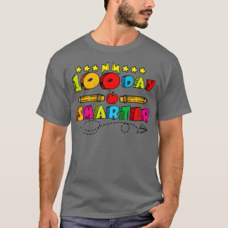 Camiseta 100 días más inteligentes para estudiantes 100 día