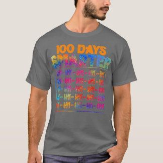 Camiseta 100 días más inteligentes para estudiantes 100 día