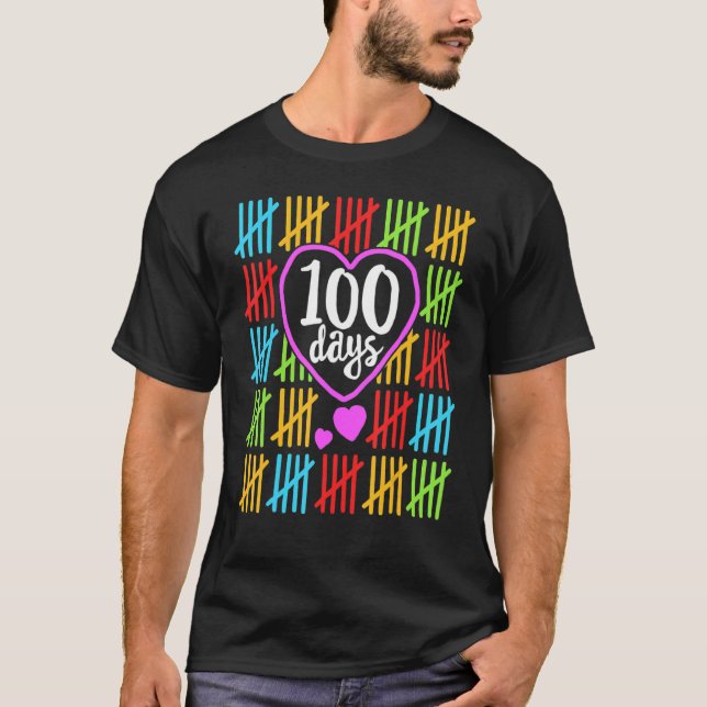 Camiseta 100 días más inteligentes para estudiantes 100 día (Anverso)