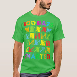 Camiseta 100 días más inteligentes para estudiantes 100 día