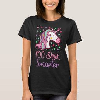 Camiseta 100 días más inteligentes para las Chicas Unicorn