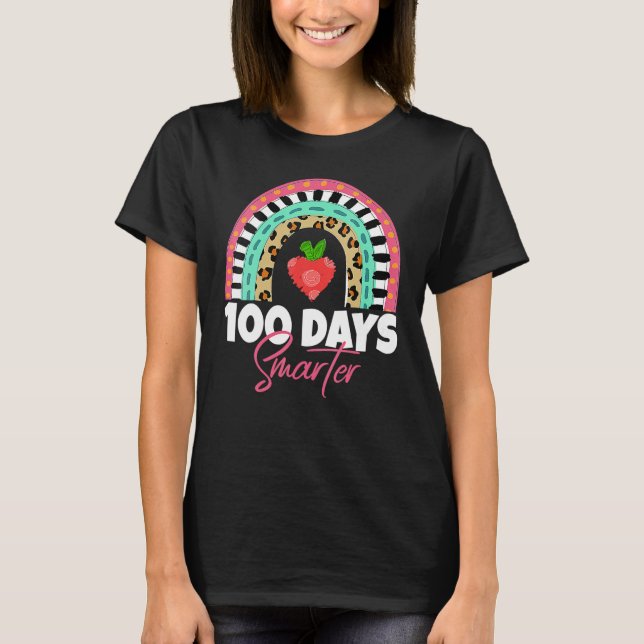 Camiseta 100 días más inteligentes para profesores Chicas a (Anverso)
