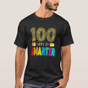 Camiseta 100 días más inteligentes para profesores o estudi