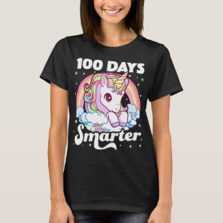 Camiseta 100 días más inteligentes, profesora unicornio