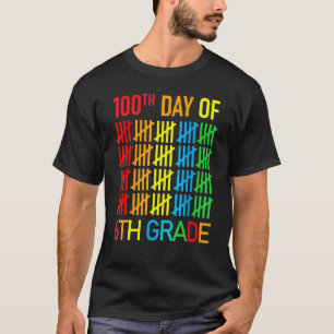 Camiseta 100 días más inteligentes Sexto grado 100 día esco