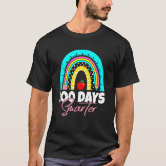 Camiseta 100 días más inteligentes y felices 100 días de cl