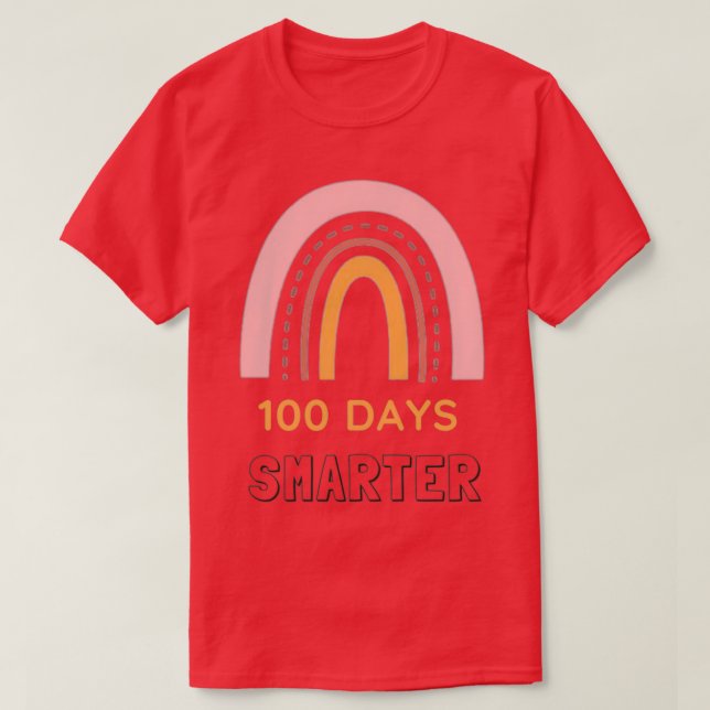 Camiseta 100 días mejor regalo para profesores y mujeres (Diseño del anverso)
