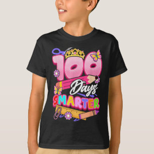 Camiseta 100 días niños Chicas más inteligentes 100 días de