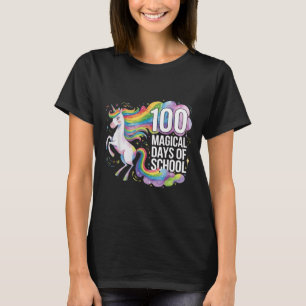 Camiseta 100 días niños Chicas más inteligentes Unicorn 100