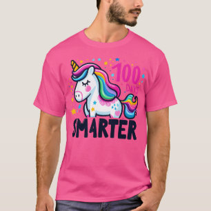 Camiseta 100 días niños más inteligentes adorables con unic