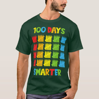 Camiseta 100 días niños y niñas maestros más inteligentes 1
