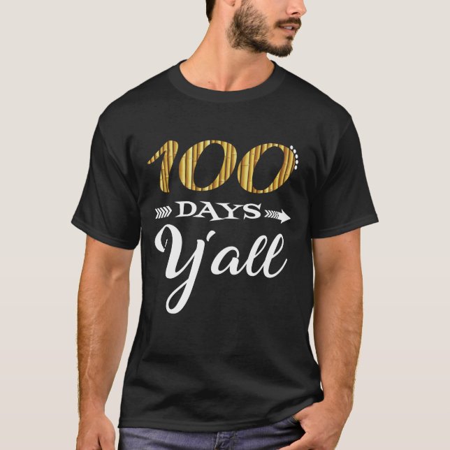 Camiseta 100 días para todos los profesores o estudiantes (Anverso)