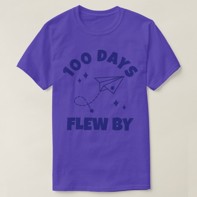 Camiseta 100 Días Pasaron Por 100 Días Escolares (Diseño del anverso)