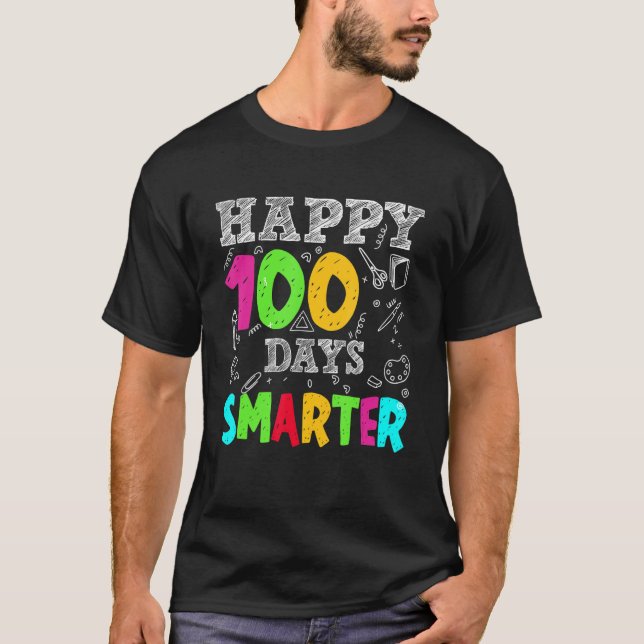 Camiseta 100 días, profesores más inteligentes disfraces 10 (Anverso)