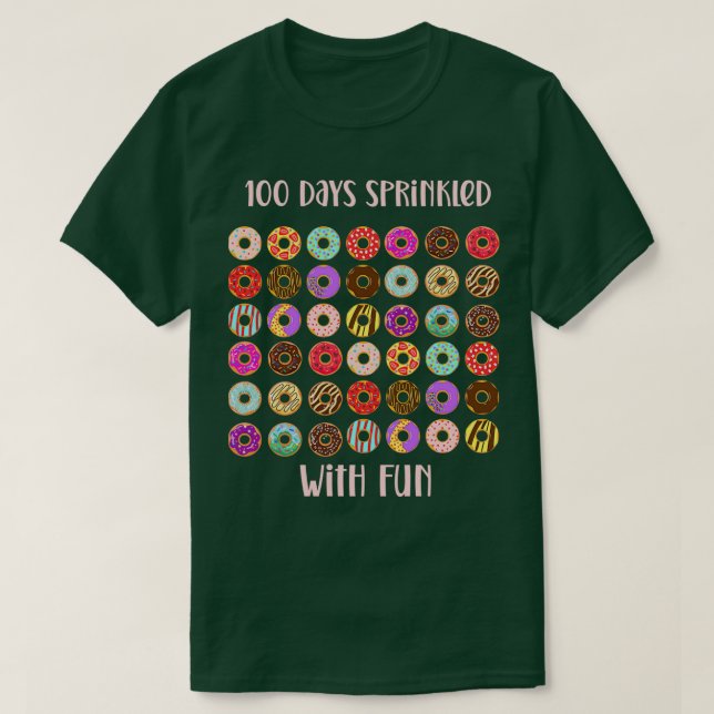 Camiseta 100 Días Rodeados De Diversión En 100 Días De Scho (Diseño del anverso)
