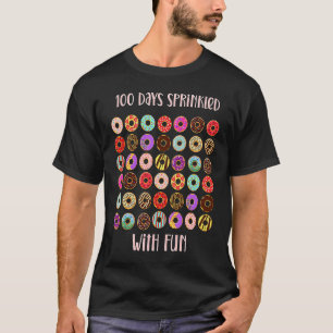 Camiseta 100 días salpicados con diversión donut 100 días n