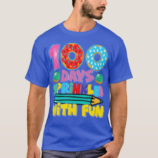 Camiseta 100 días salpicados con diversión donut lover don
