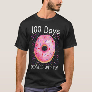 Camiseta 100 días salpicados con divertidos 100 días de cla