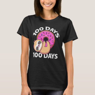 Camiseta 100 días salpicados con divertidos 100 días de cla