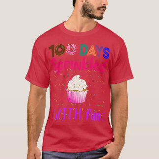 Camiseta 100 días salpicados con divertidos y divertidos 10