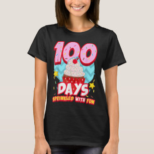 Camiseta 100 días salpicados con tarta divertida 100 días d